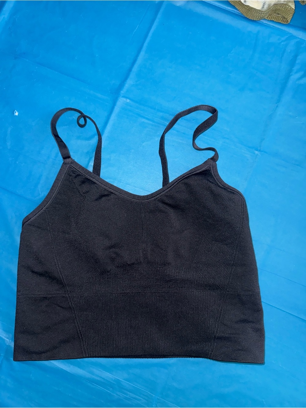 all in motion Black Seamless Crop Sports Bra